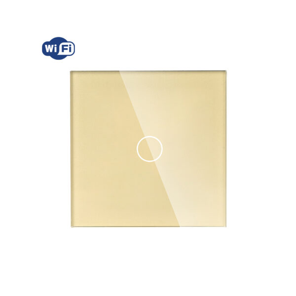 1Gang Tuya Switch Glass Wifi gold