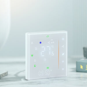 220V Thermostat Wifi White Glass 3