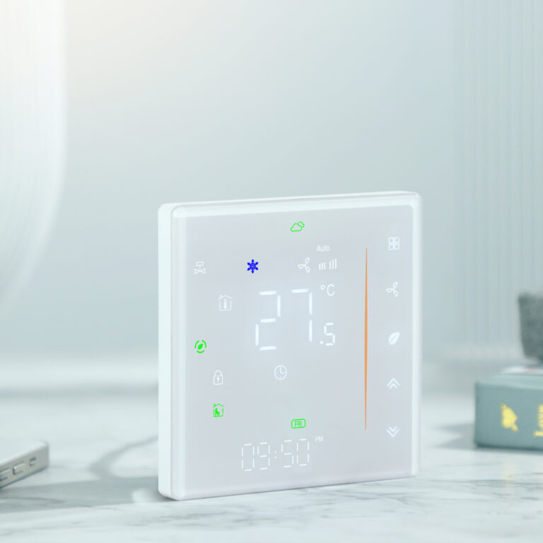 220V Thermostat Wifi White Glass 3