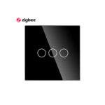 3Gang Tuya Switch Glass Zigbee Black