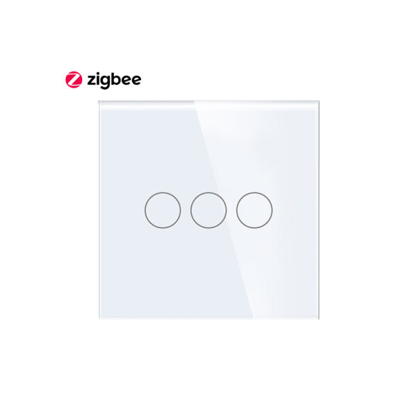 3Gang Tuya Switch Galss Zigbee white