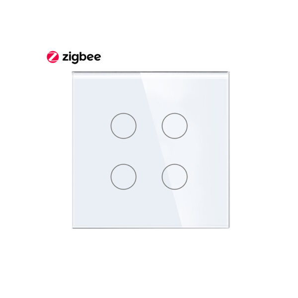 4Gang Tuya Switch Galss Zigbee white