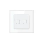 Dual Data Outlet Glass White