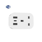 Smart Power Outlet 1Gang with USB+TYPE C front view