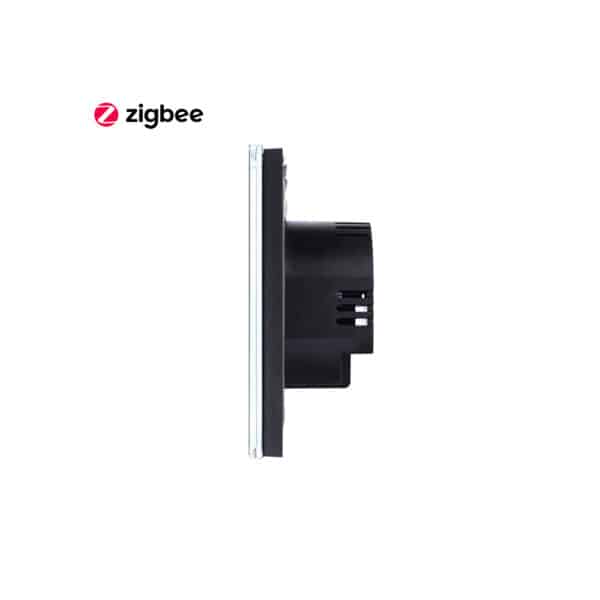 Tuya Dimmer Glass Zigbee White side view