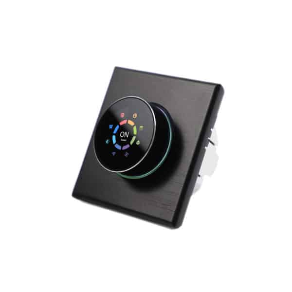 Wifi Thermostat Knob 220V Black side view