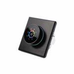 Wifi Thermostat Knob 24V Black side view