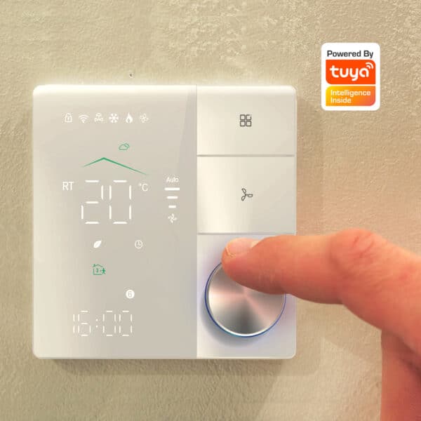 Wifi Thermostat with Knob 220v White illustration