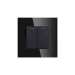 2gang mechanical switch black