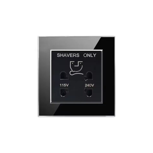 Shaver Socket 86mm black