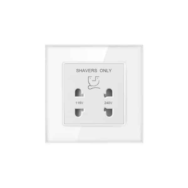 Shaver Socket 86mm white