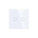 glass touch switch white 2 Gang