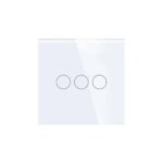 glass touch switch white 3 Gang