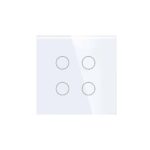 glass touch switch white 4 Gang