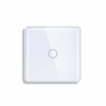 1Gang Arc Glass Switch White