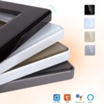 2Gang Arc Glass Switch White - Image1