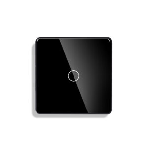 Lumis 1Gang Arc Glass Switch Black