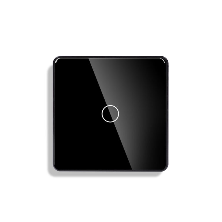 Lumis 1Gang Arc Glass Switch Black