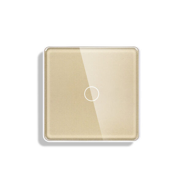 Lumis 1Gang Arc Glass Switch Gold