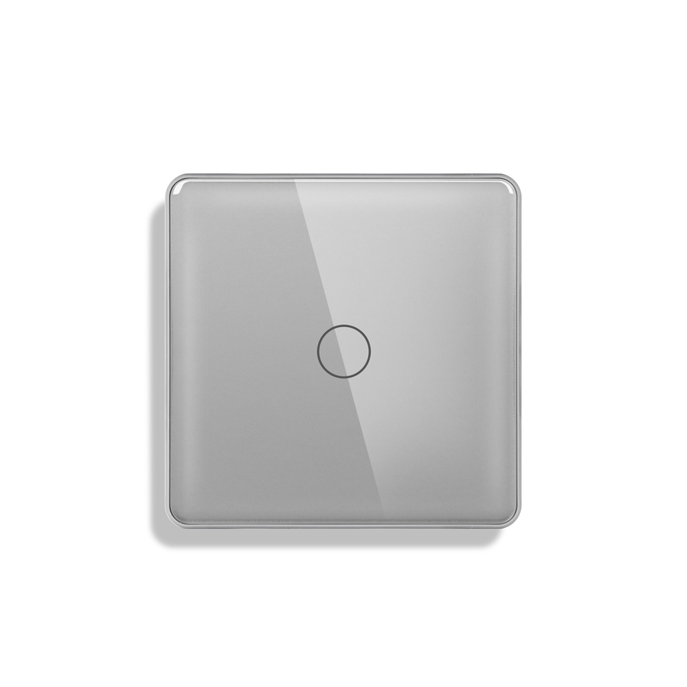 Lumis 1Gang Arc Glass Switch Grey