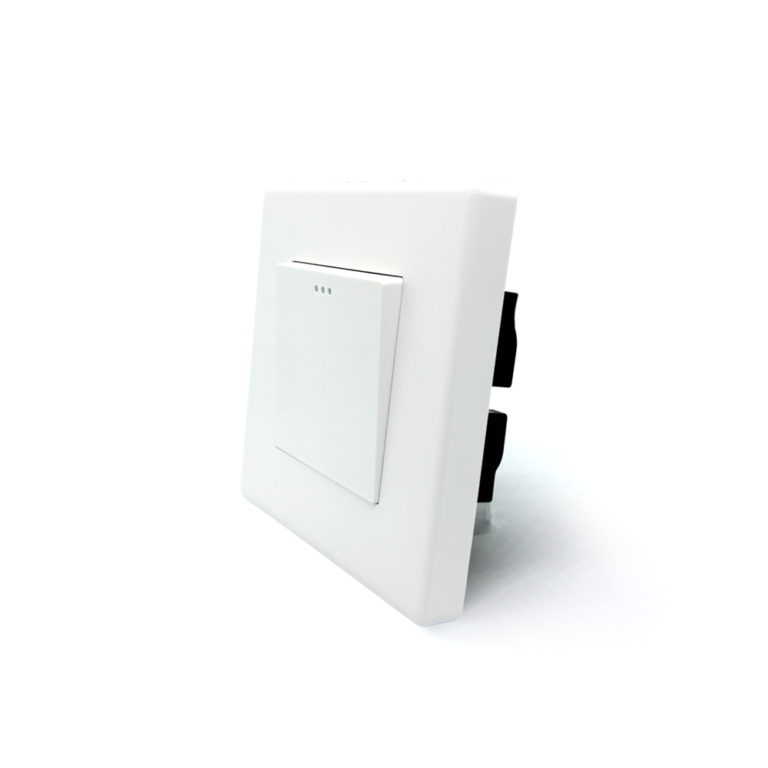 Light Touch Switch 1Gang White Side view