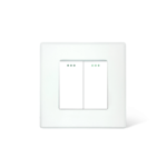 Light Touch Switch 2Gang White