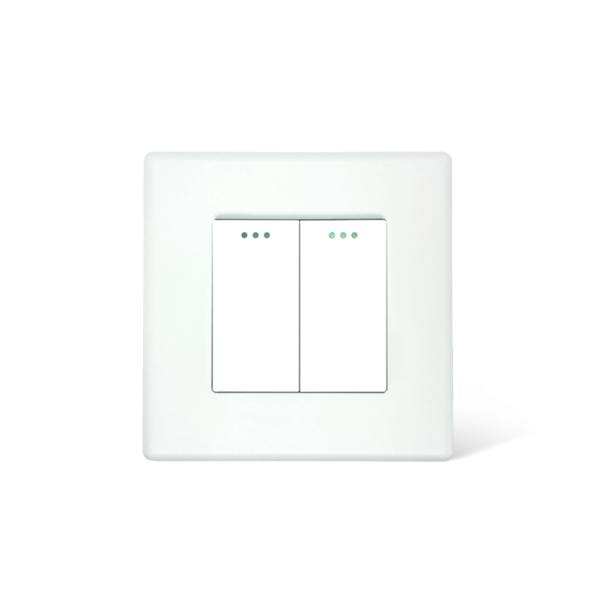 Light Touch Switch 2Gang White