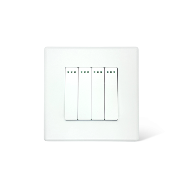 Light Touch Switch 4Gang White