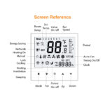 WiFi Thermostat 220v-BK0 screen reference Tuya Smart Thermostat