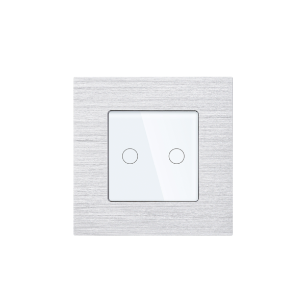 Aluminum Frame Touch Switch 2Gang