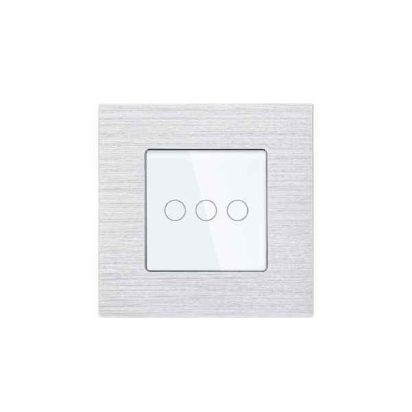 Aluminum Frame Touch Switch 3Gang