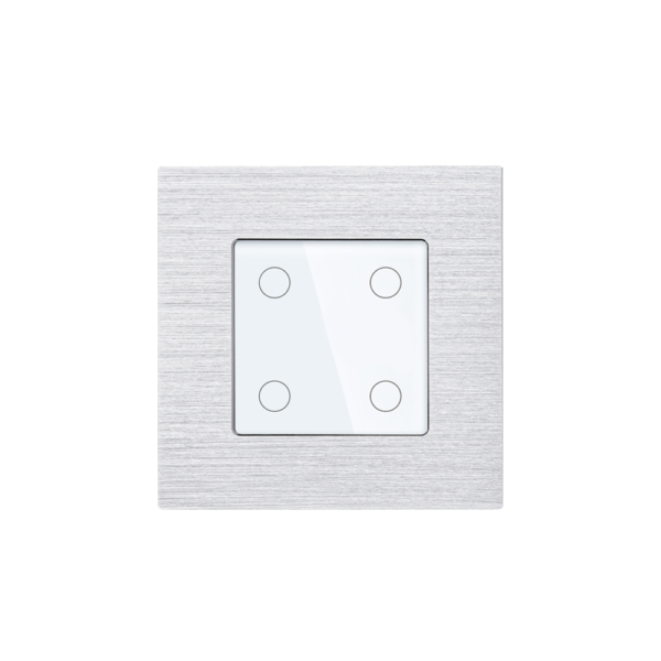 Aluminum Frame Touch Switch 4Gang