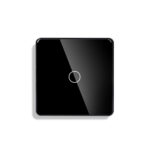 Twasl Wifi 1Gang Arc Glass Switch Black