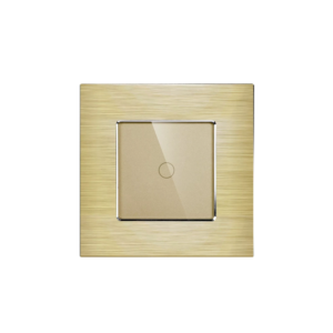 Aluminum Frame Touch Switch 1Gang Gold