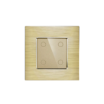 Aluminum Frame Touch Switch 4Gang Gold