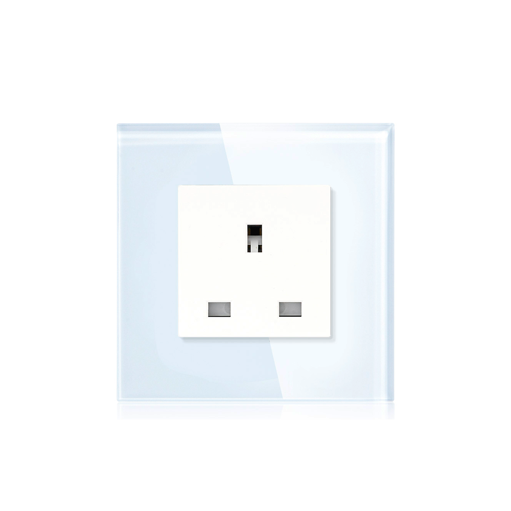 Single Socket 13A White