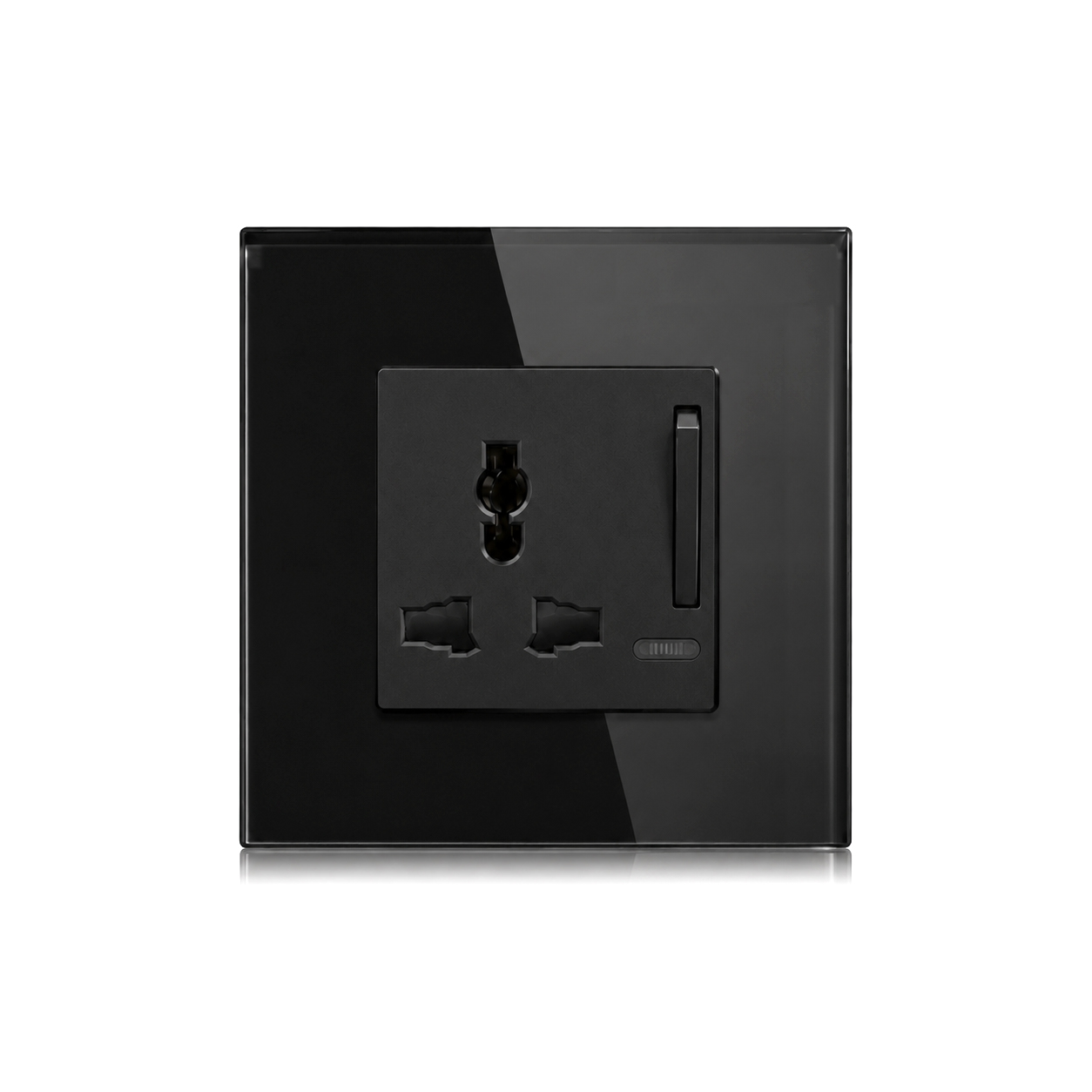 Power Socket Single S13A Black Power Socket Single S13A Black